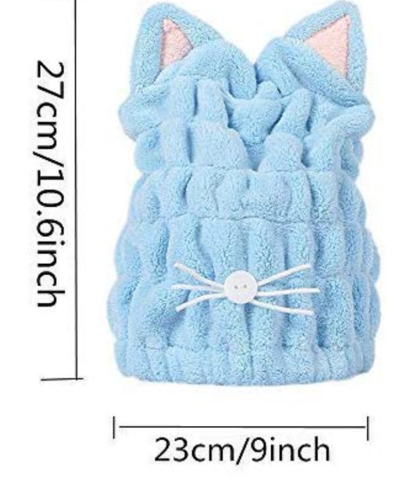 Cat ear hair towel